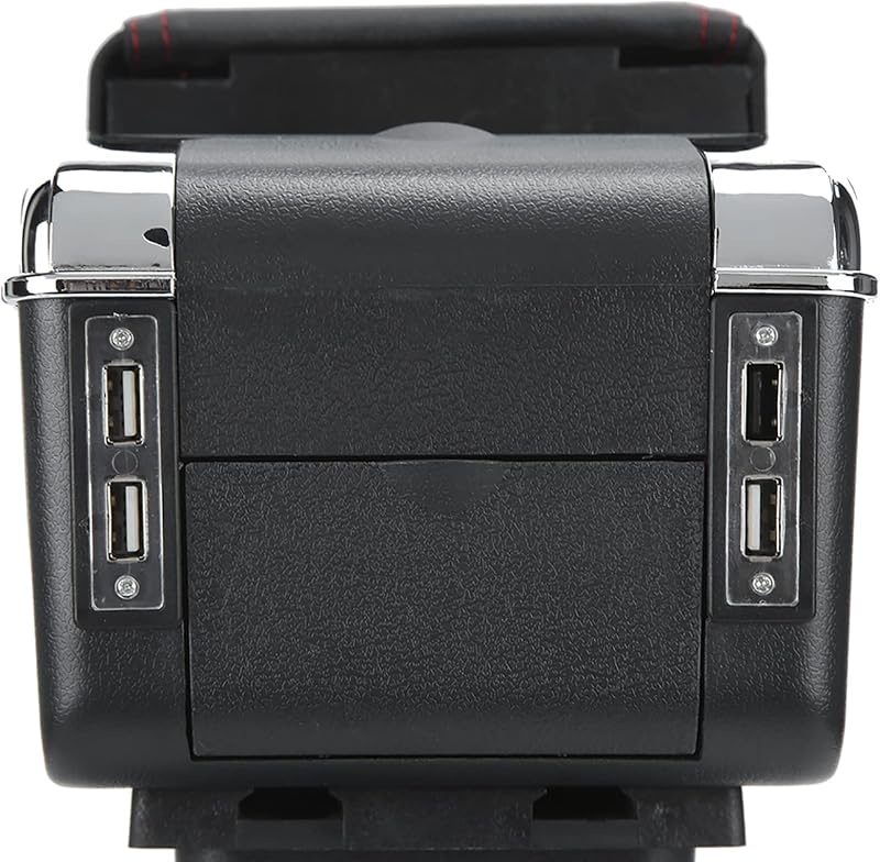 Tbest Autó Középkonzol Kartámasz USB Porttal Állítható Tárolódobozzal