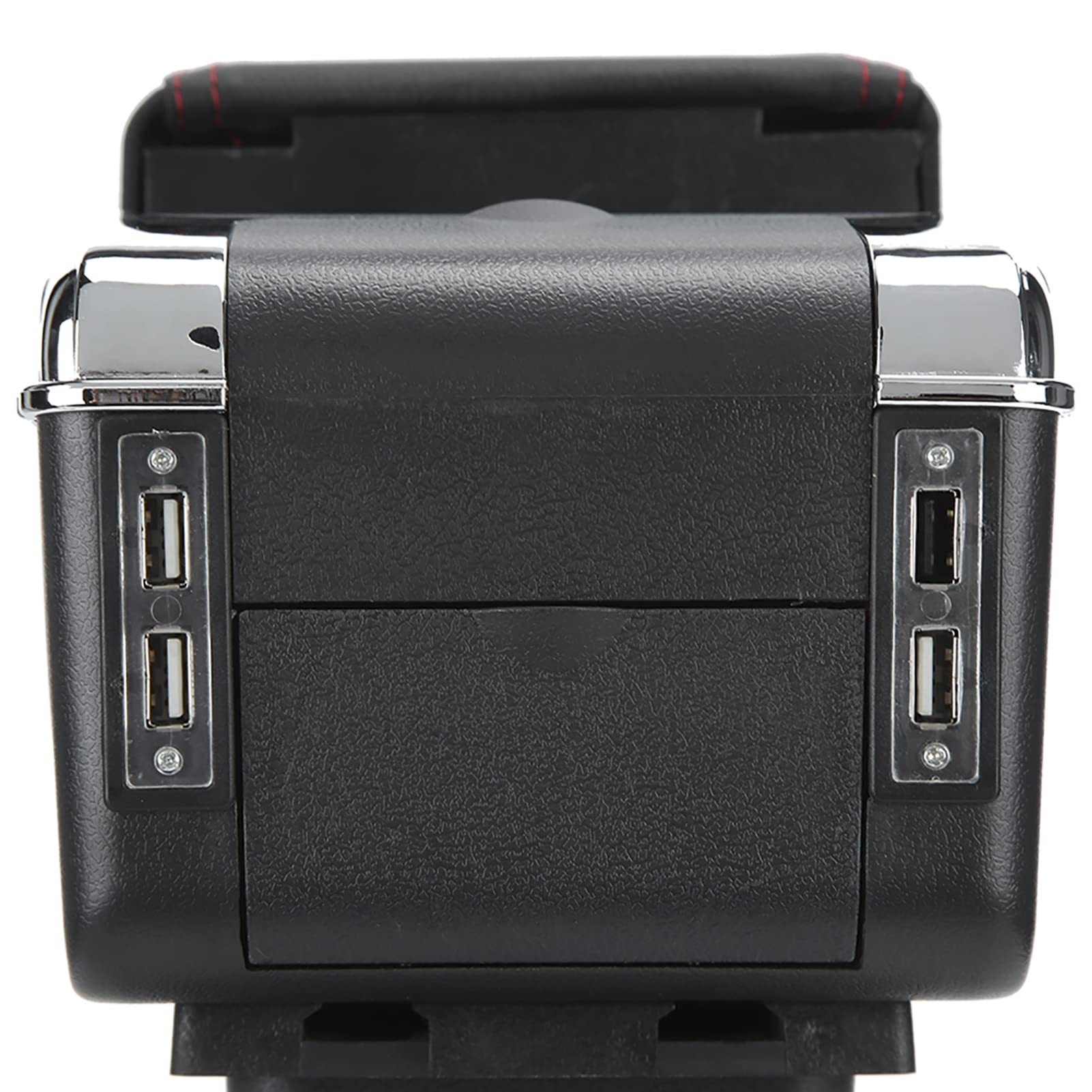 Reposabrazos Central para Automóvil, Caja de Reposabrazos de Doble Capa para Consola Central, Reposabrazos de Consola Central Universal con Puertos USB, Caja de Almacenamiento