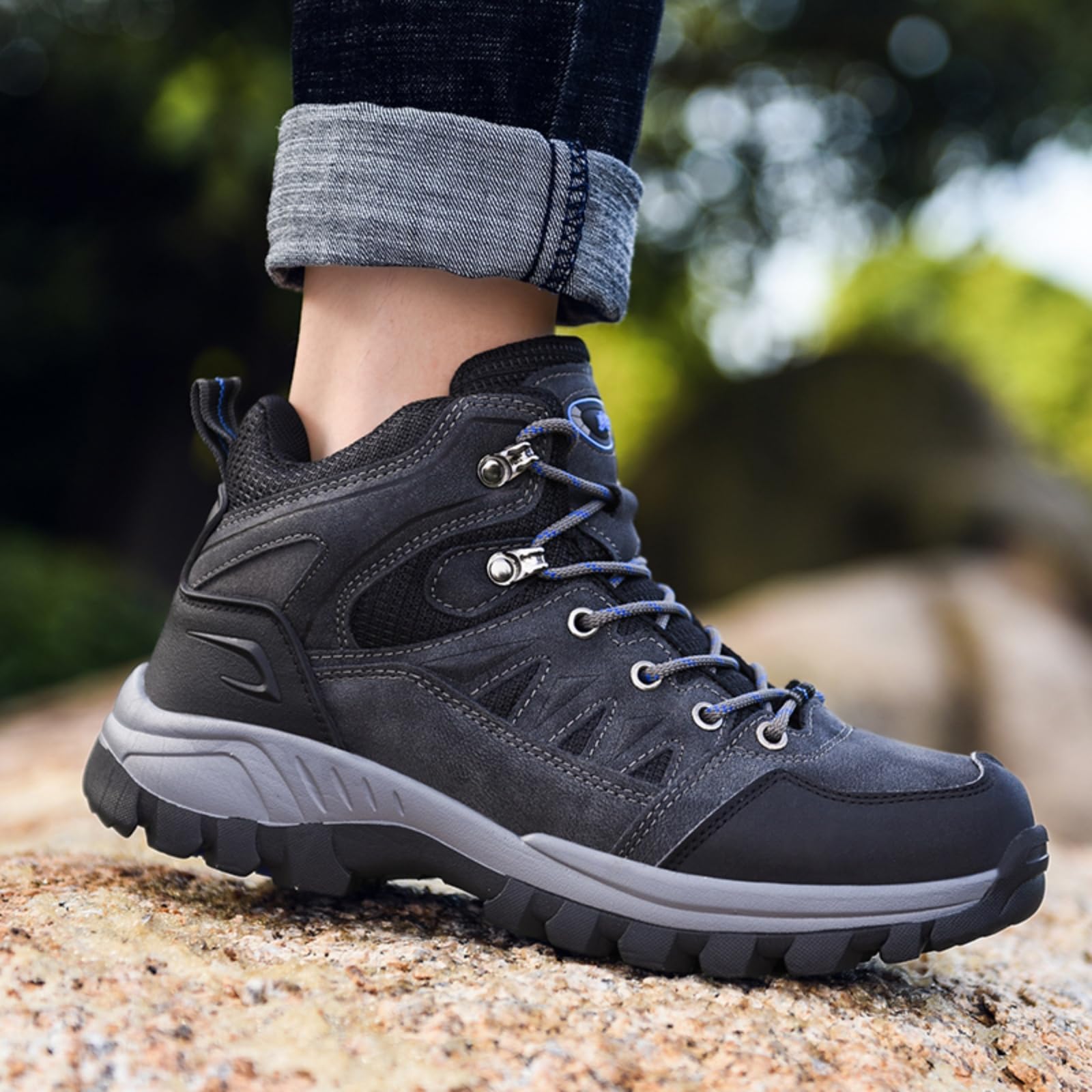 Stivali Trekking Uomo Scarpe Escursionismo Impermeabili Calde