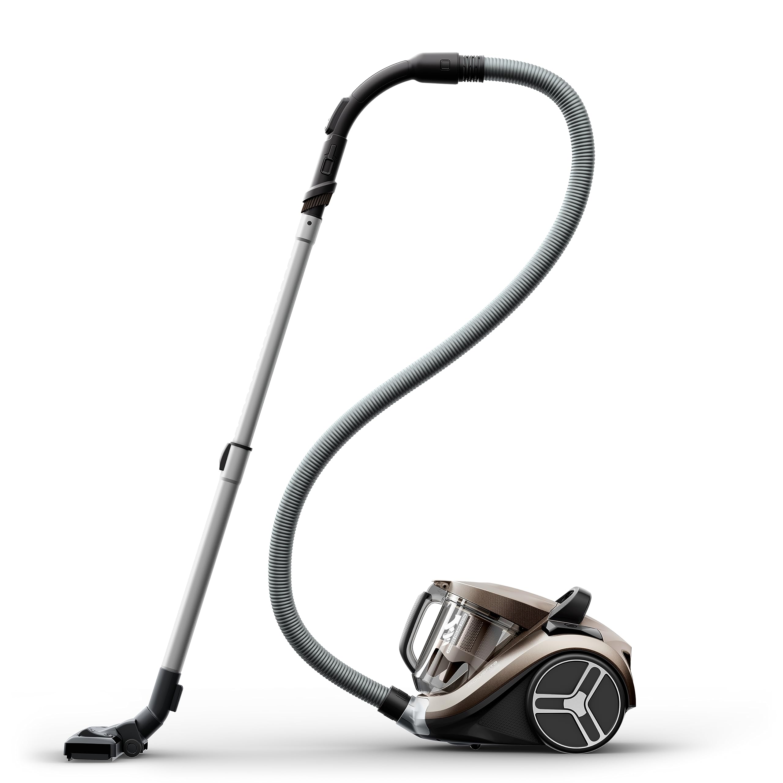 Rowenta RO4B50 Compact Power XXL Animal bezworkowy odkurzacz podłogowy, 900 W, 3-stopniowy system filtrowania, pojemność XXL, promień czyszczenia 8,80 m, w zestawie obszerne akcesoria, brąz