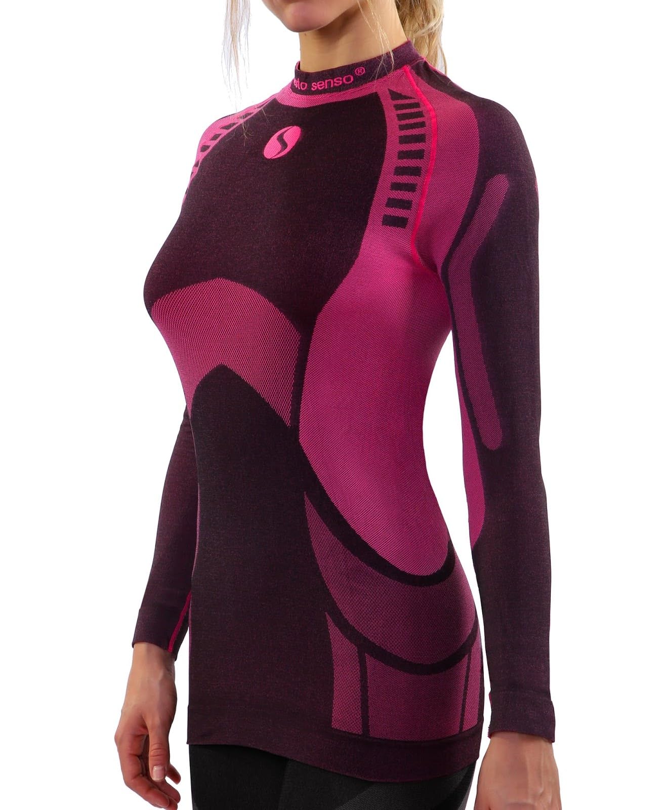 Women's Functional Underwear Shirt Long Sleeve Top Undershirt Quick-Drying Functional Shirt Ski Underwear Ski Clothing Sportswear Bicycle Motor THERMOACTIVE-image-9