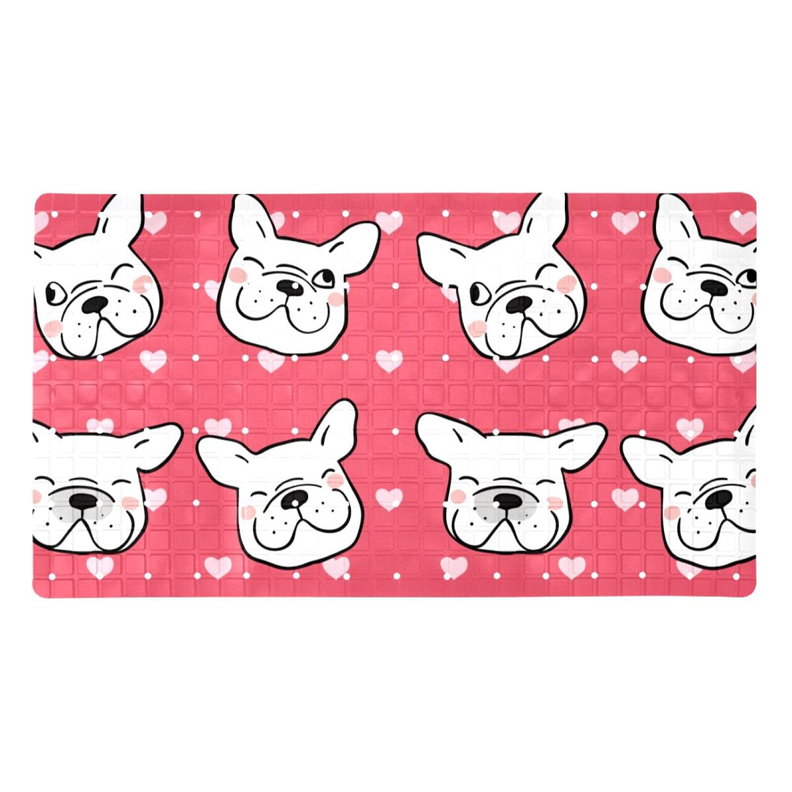 Alfombra de ducha de perro antideslizante con ventosas de PVC para baño y ducha de mascotas