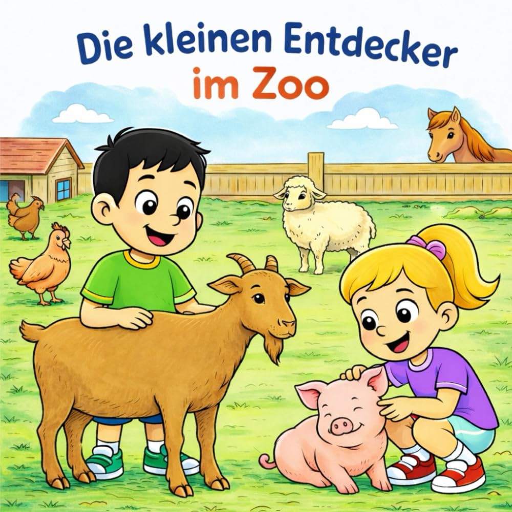 Die kleinen Entdecker im Zoo - Ein Kinder Ausmalbuch