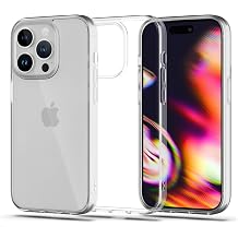 Power Support Air Jacket Hybrid-Slim, Shock-Resistant Case for iPhone 14 Pro Clear