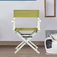 Vista 392 de Silla de Director de 18" Marco Blanco Lona Rosa