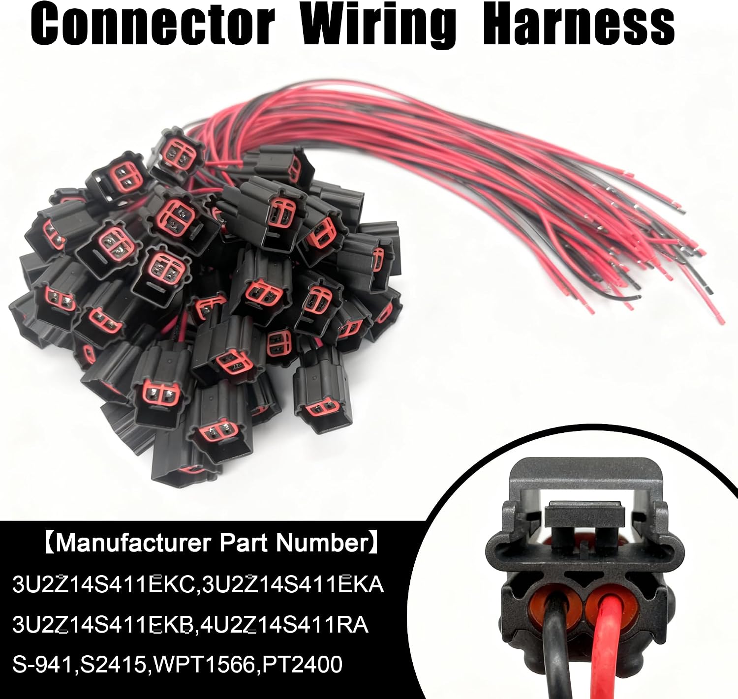 3U2Z14S411EKC Throttle Body Wiring Harness Compatible with Ford F-150 F-250 F-350 E-150 E-250 E-350 Edge Fusion Escape Expedition Mustang, Lincoln MKS MKT MKX Navigator, Mercury Mariner Milan