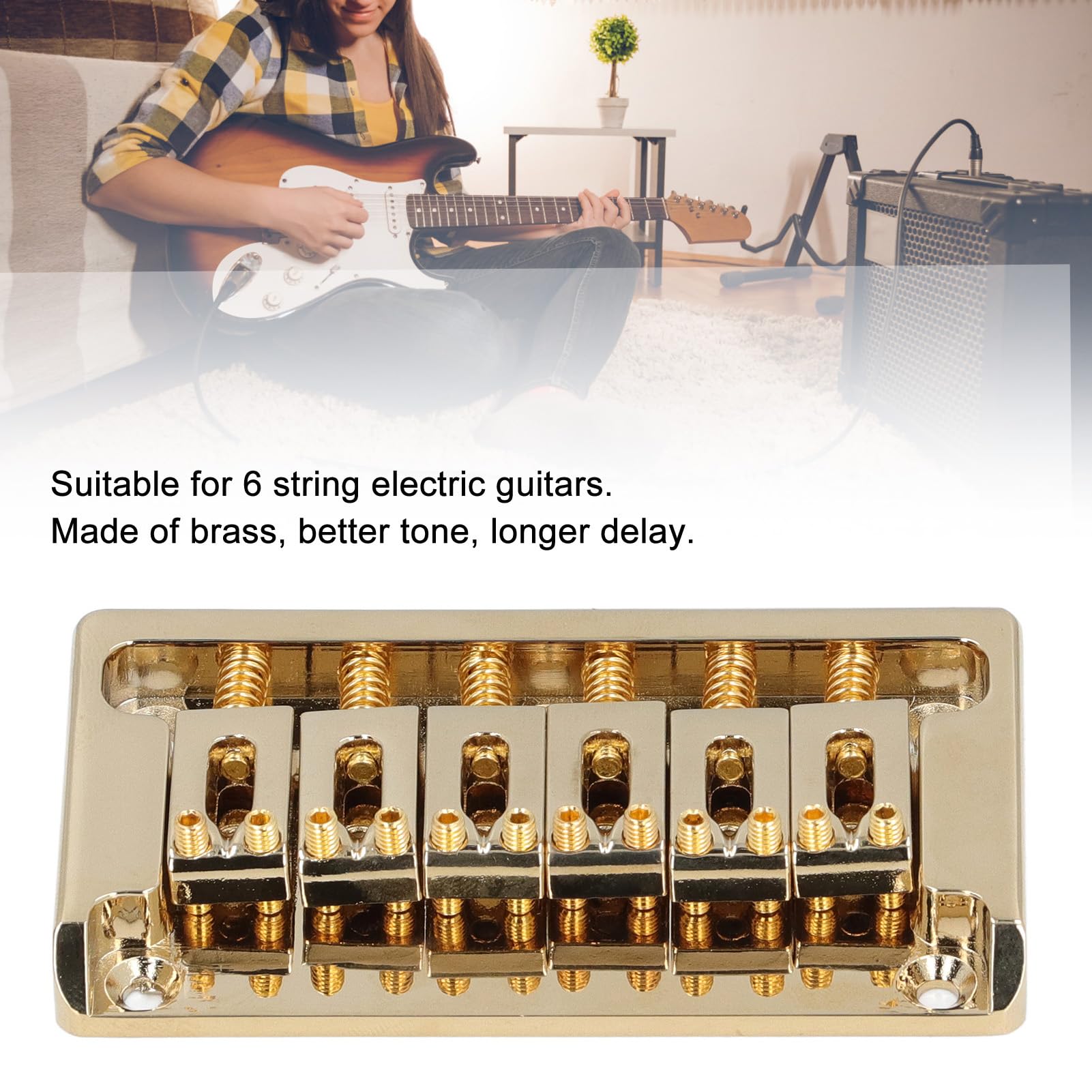 Ponte Chitarra Cromato Tailpiece Tune-o-Matic Per Chitarra Les Paul E SG – Ponte Cromato, Sostituzione Diretta Leovince Tt Piaggio - Foto 9