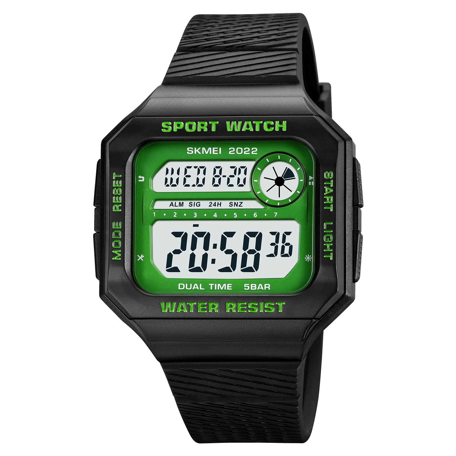 SKMEI Mens Digital Sports Watch Digital Watch for Youth Sports Outdoor Silicone Watch 5 ATM Waterproof, Chronograph, Alarm Clock - 2022 (Gold White) (B0C3CP1PT3) Amazon Price History, Amazon Price Tracker