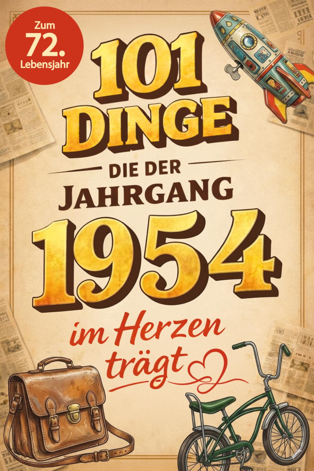 101 Dinge, die der Jahrgang 1954 im Herzen trägt: Eine nostalgische Zeitreise durch Kindheit und Jugend - Die schönsten Erinnerungen, Fakten und Momente von damals
