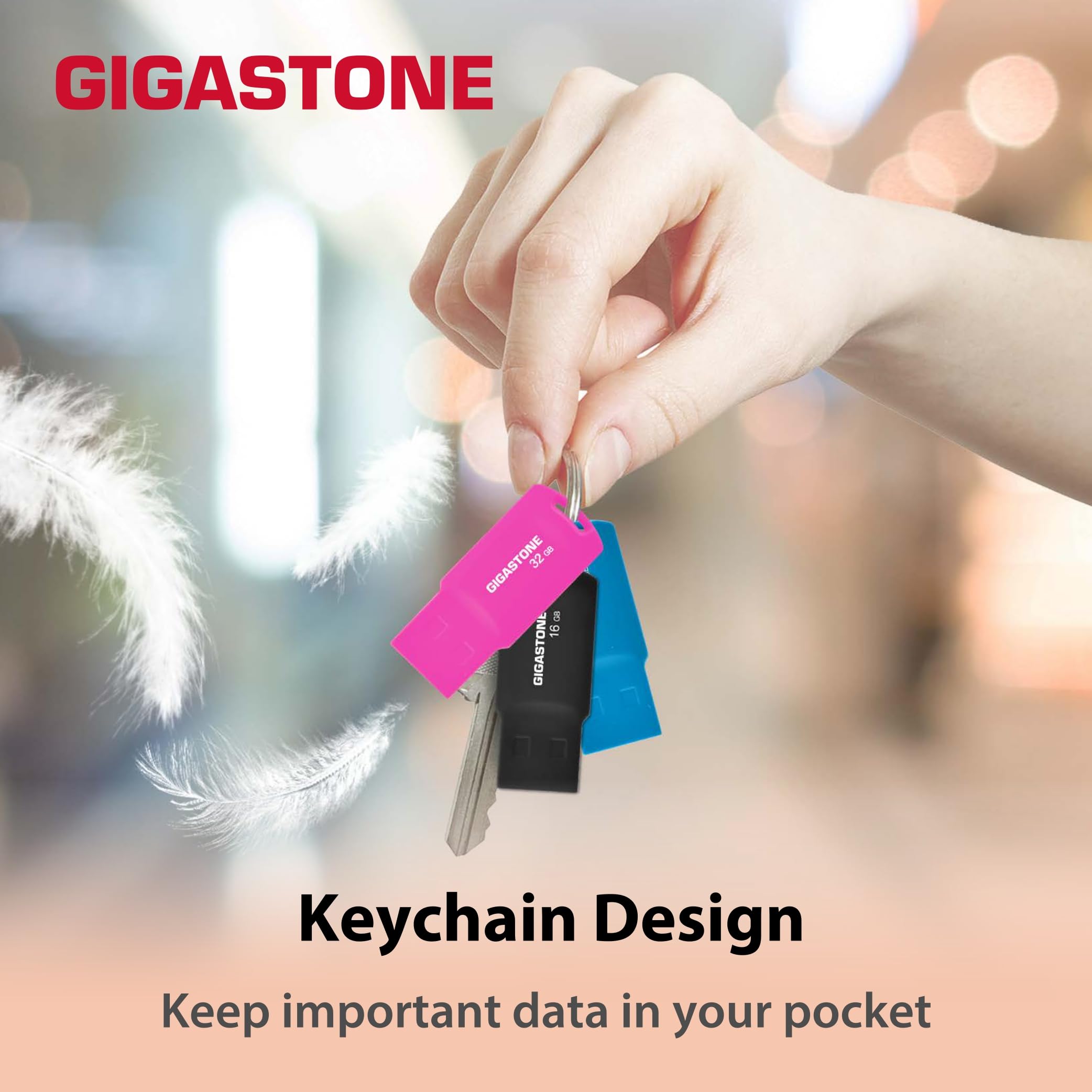 Amazon.com: GIGASTONE V70 64GB USB 2.0 Flash Drive Thumb Drive