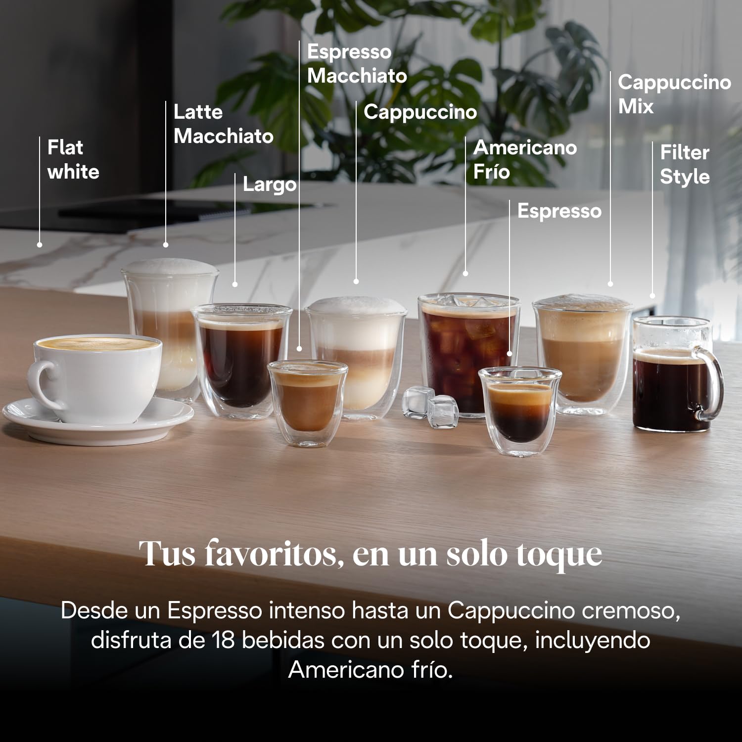De’Longhi Magnifica Plus– Perfetto Cafetera Superautomática, LatteCrema Jarra de leche automática, 18 Bebidas One-Touch, Pantalla Táctil a Color, Plata y Negro (ECAM322.70.SB)