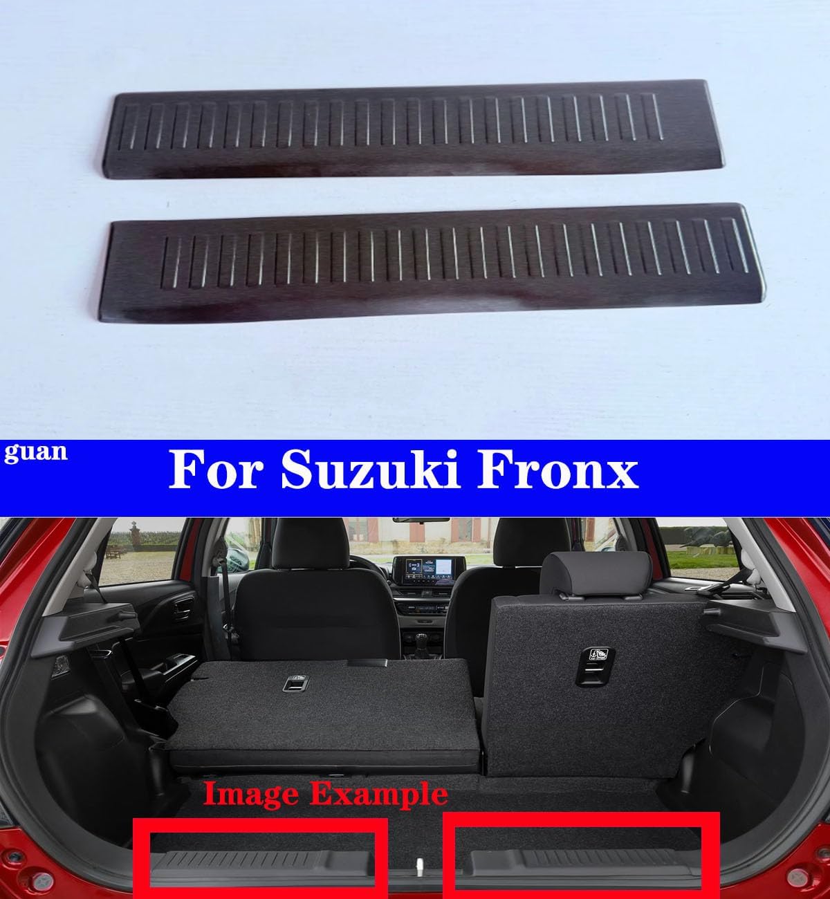 Car Trunk Guard Decorative Panel Black for Fronx 2024-2025