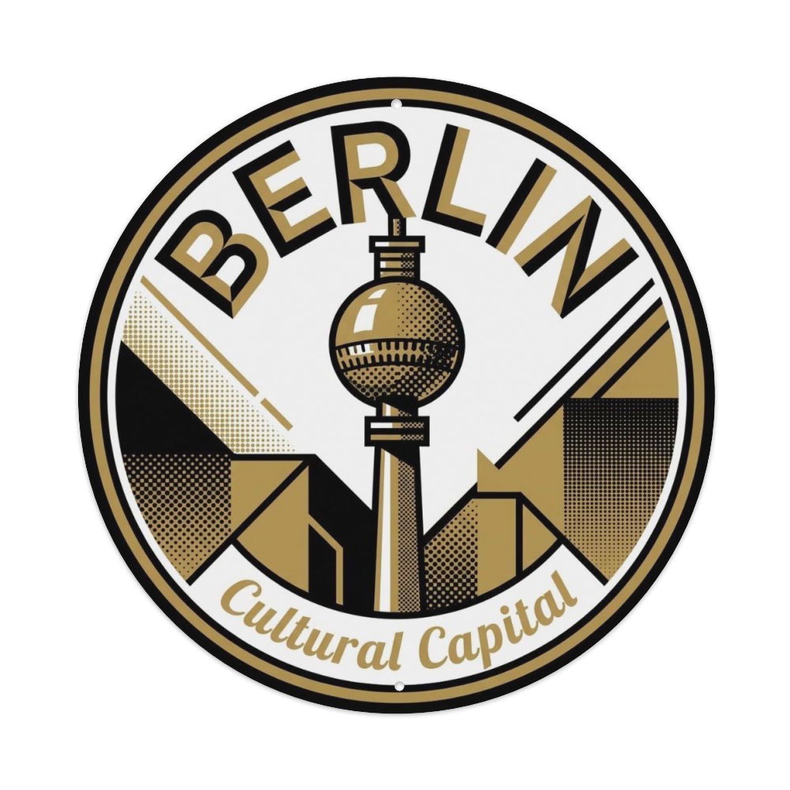 Vintage Travel Berlin Germany Symbol 1 Metal Tin Sign