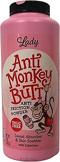 Anti Monkey Butt Women’s Body Powder – Talc-Free, Sweat Absorbing & Anti-Chafing Formula – All-Day Comfort & Protection, (...