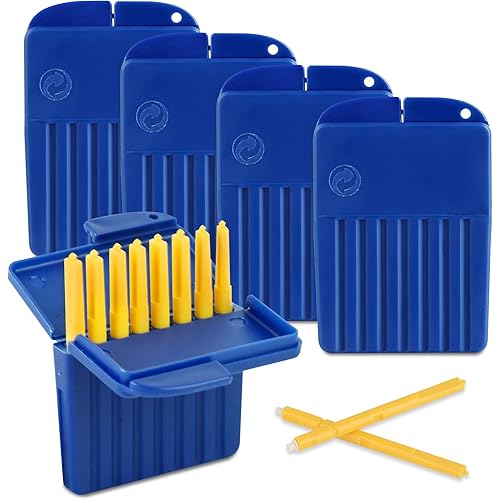 Starkey Hear Clear Hearing Aid Wax Guards Filters – Compatible with Starkey Hearing Aids, Effective Ear Wax Removal, Disposable Wax Guards for Hearing Aid Filters, Blue, 5 Packs (40 Pieces)