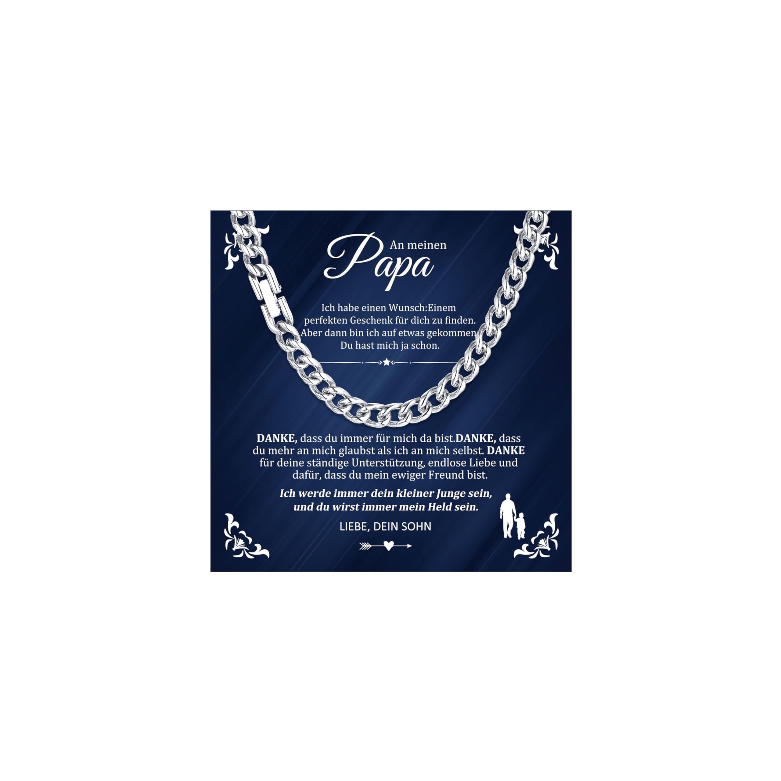 XUANPAI Vatertagsgeschenk Papa Männer Armbänder Geschenk - V