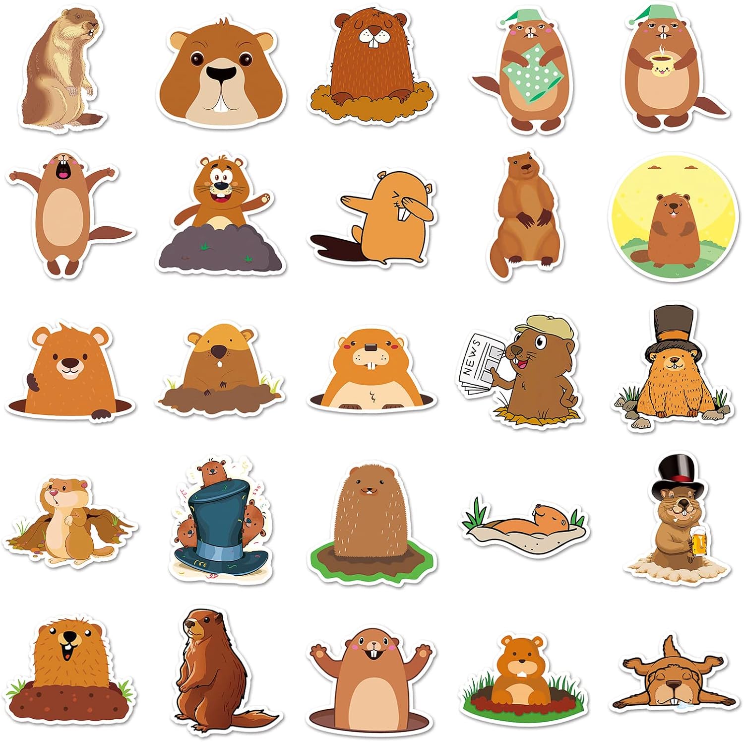 Animal Stickers for Kids, Waterproof Vinyl Stickers for Laptop Phone Guitar Kid Sticker Pack, Kid Classroom Prizes for Elementary Students Luggage Water Bottles Youth Adult Games, Non-Repeating
