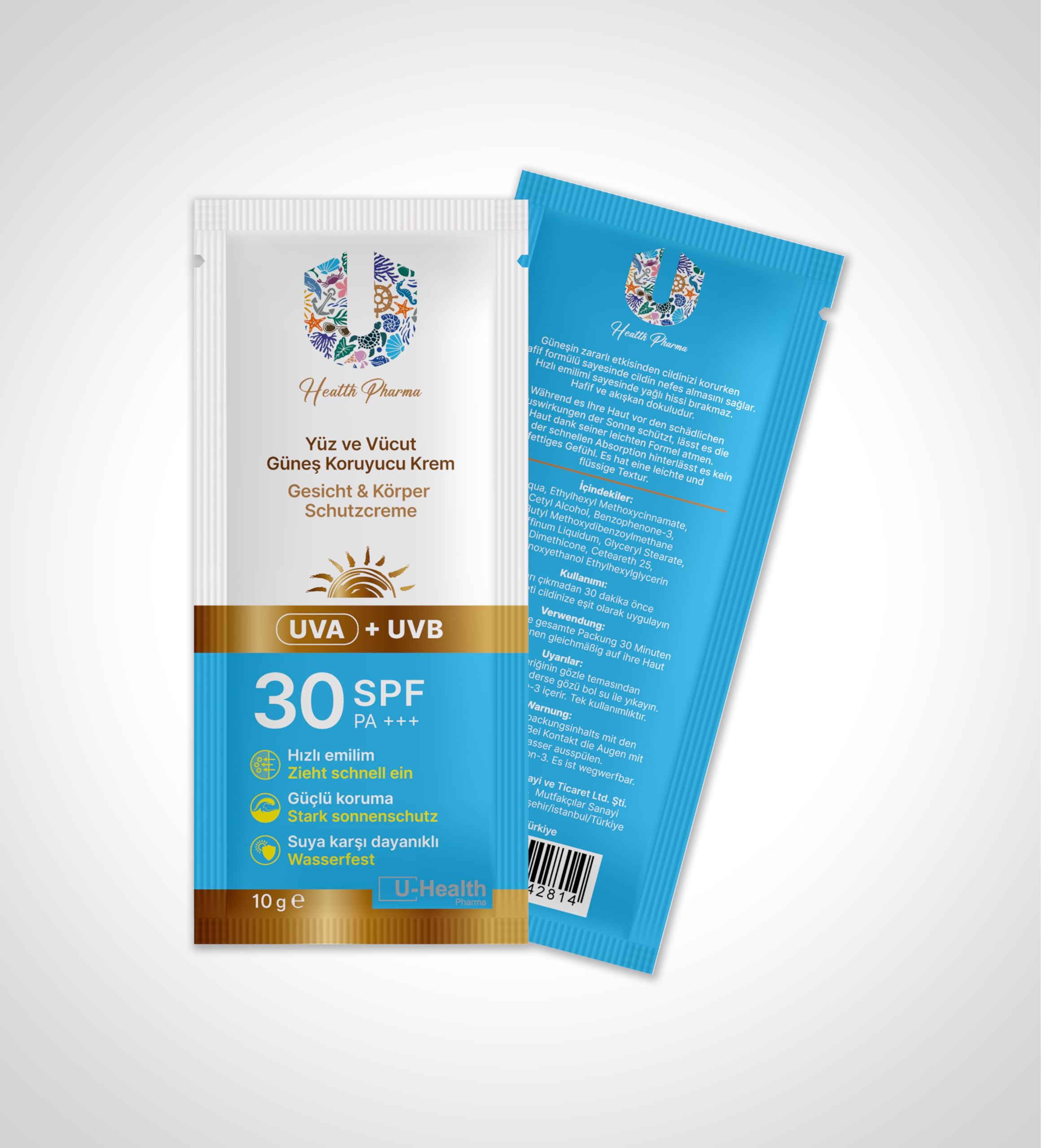 Güneş Kremi 30 SPF 5 Adet 10 Gr
