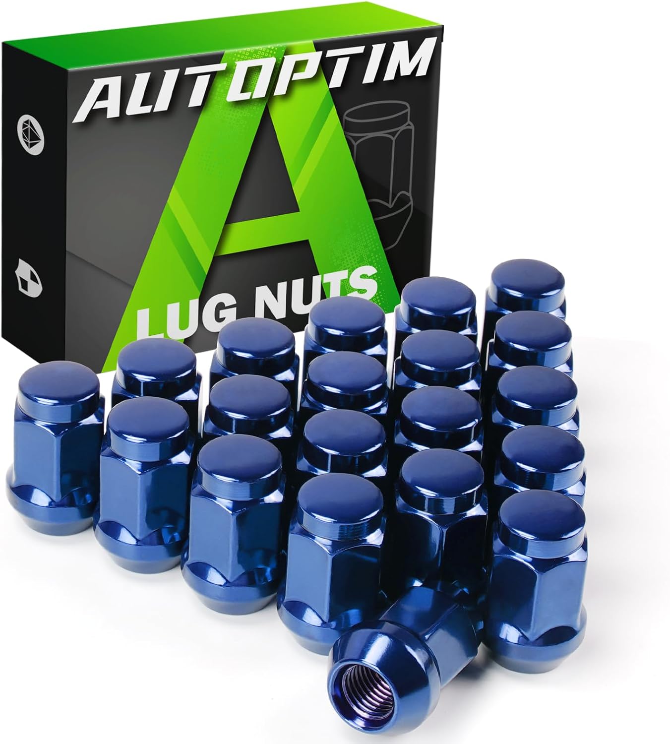 AUTOPTIM M12x1.5 Blue Lug Nuts Replacement for 20062019