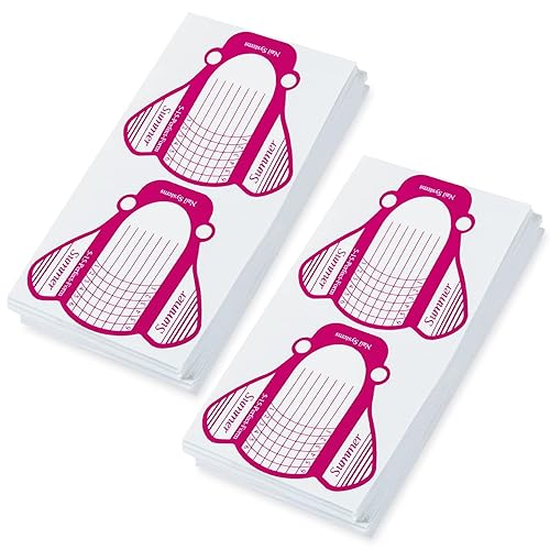 200 formas de uñas largas profesionales para uñas acrílicas, uñas de poligel, formas de extensión de uñas gruesas para puntas de arte de uñas,