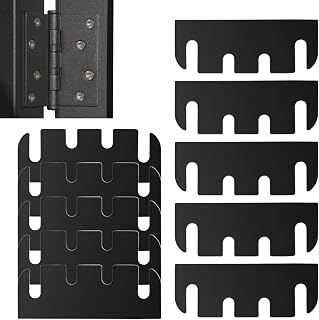 Door Hinge Spacer, 10-Piece Hinge Spacer Repair Kit, Door Alignment Accessories for Garage, Furniture, Home, Bedroom, Kitchen, Wardrobe, Living Room