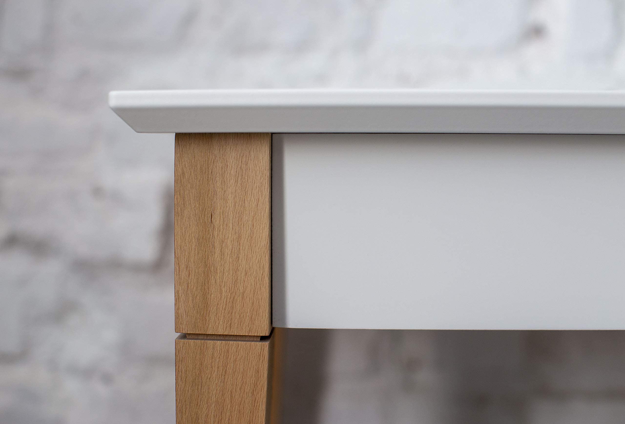 RAGABA MIMO Toeletta Trucco con Spechio, Larghezza 85cm, Legno Massello Certificato FSC | Blu Petrolio