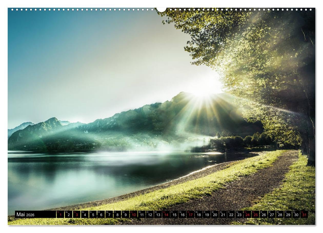 Alpen und Seen (hochwertiger Premium Wandkalender 2026 DIN A2 quer), Kunstdruck in Hochglanz: Landschaftsfotografie mit höchsten Ansprüchen (CALVENDO Natur)