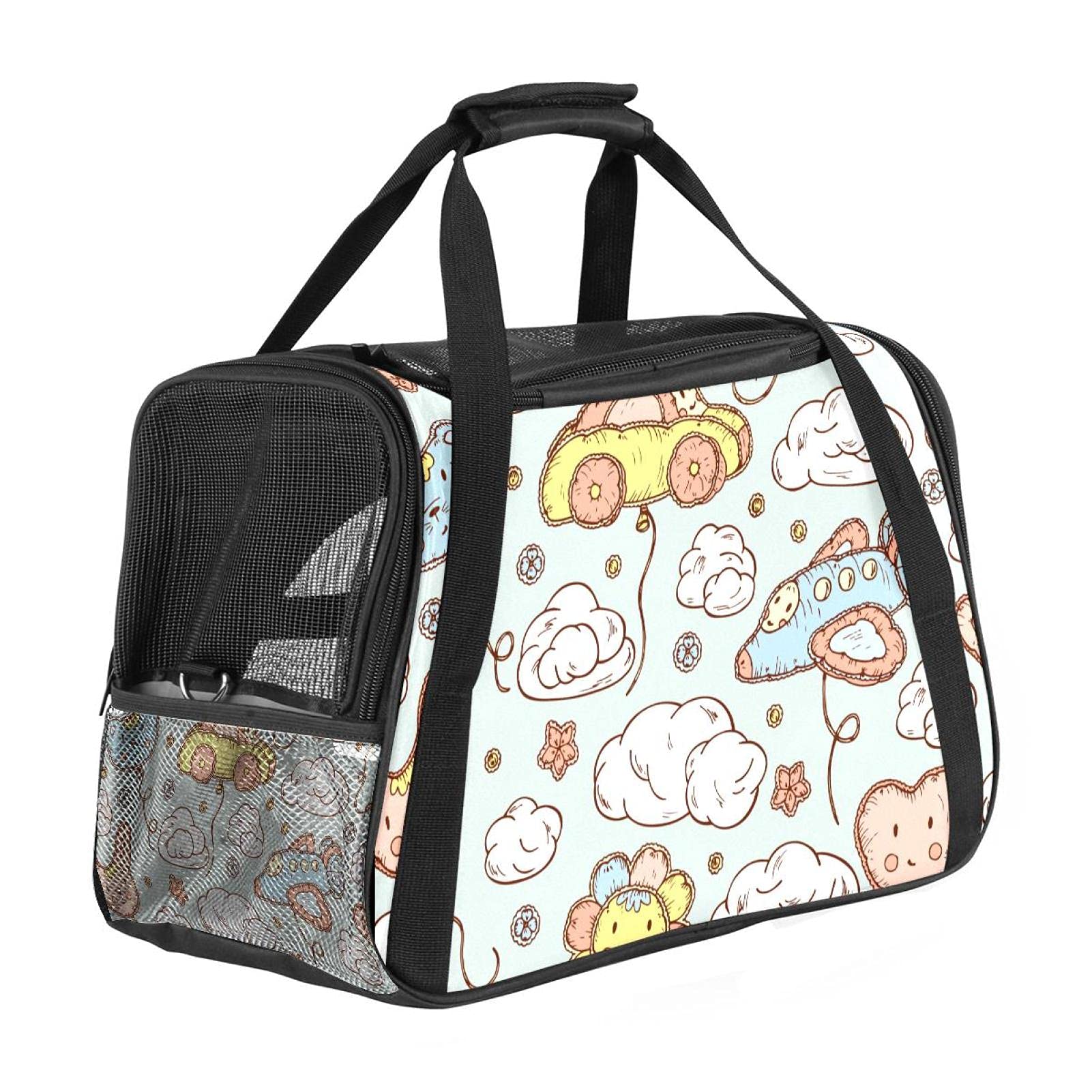 Sac de transport pour animal de compagnie aux finitions nuages soignées