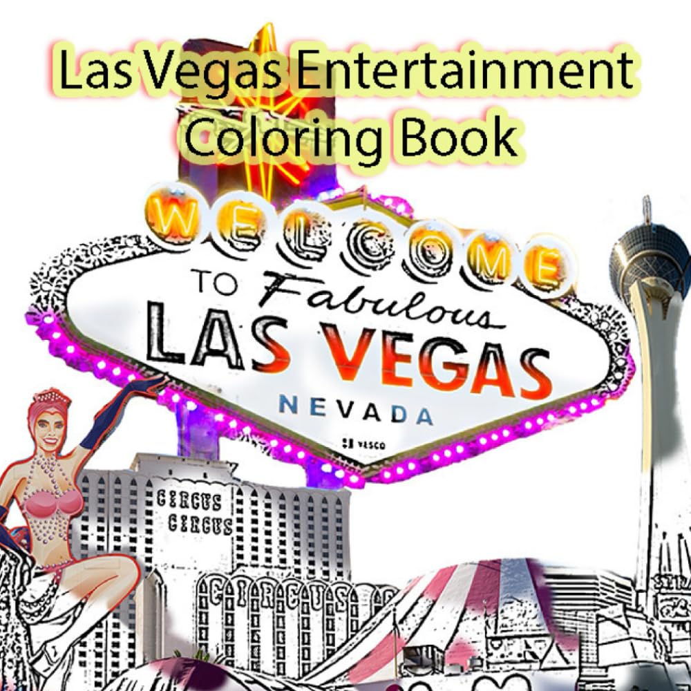 Las Vegas Entertainment Coloring Book