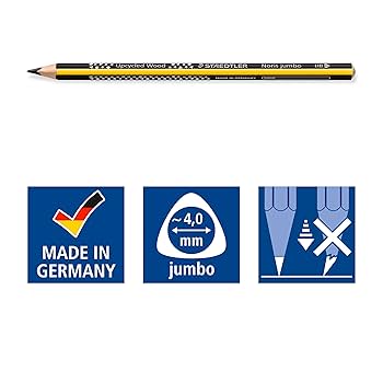 Amazon | ステッドラー 鉛筆 ノリスクラブ 三角軸 太軸 HB 12本