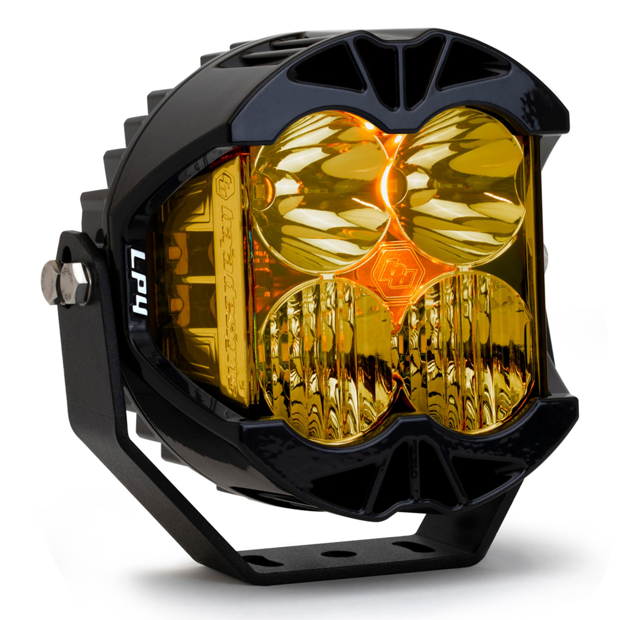Baja Designs LP4 Pro LED Light Pod for Jeeps, Off Road 4x4, Truck, UTV, ATV (Driving/Combo Lens; Amber)