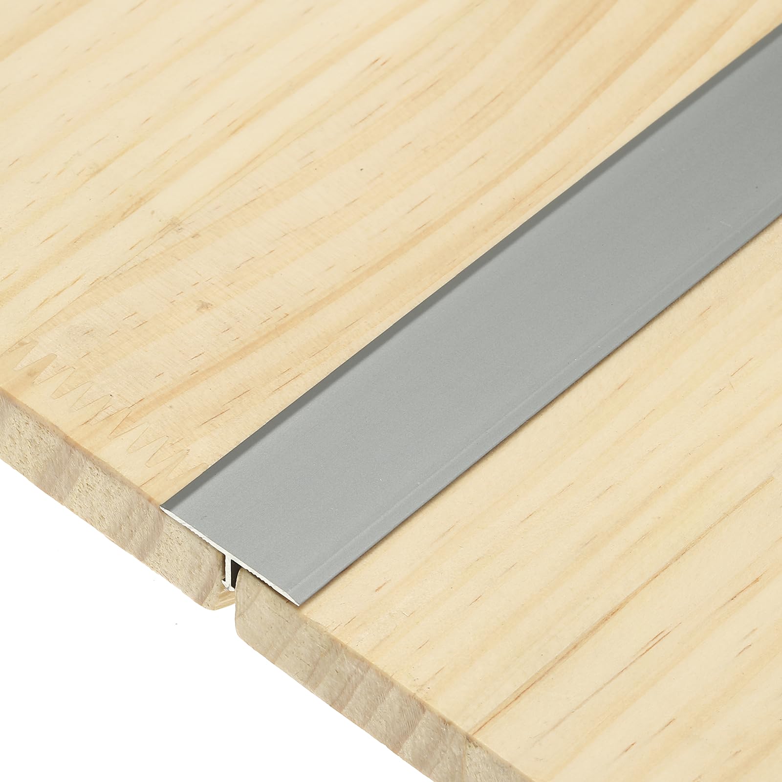 sourcing map 3Pcs T-Molding Transition Strips, 0.9m x 25mm (L x W) Aluminium Alloy Floor Flat Divider Strip Vinyl Flooring Edging Trim for Floor Gaps Doorways, Dark Gray