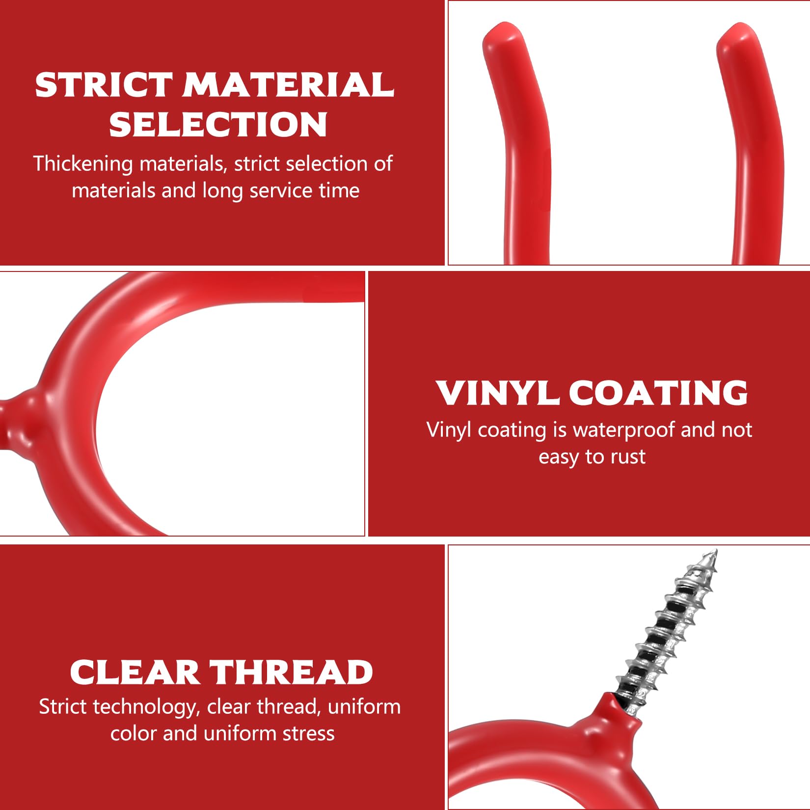 10 Pcs Garage Hooks Heavy Duty Ladder Hooks for Garage Wall Hook Shed Hook for Hanging Accessories Strimmer Garden Tool Holder Hangers Racks Brackets Storage Organizers - Image 3