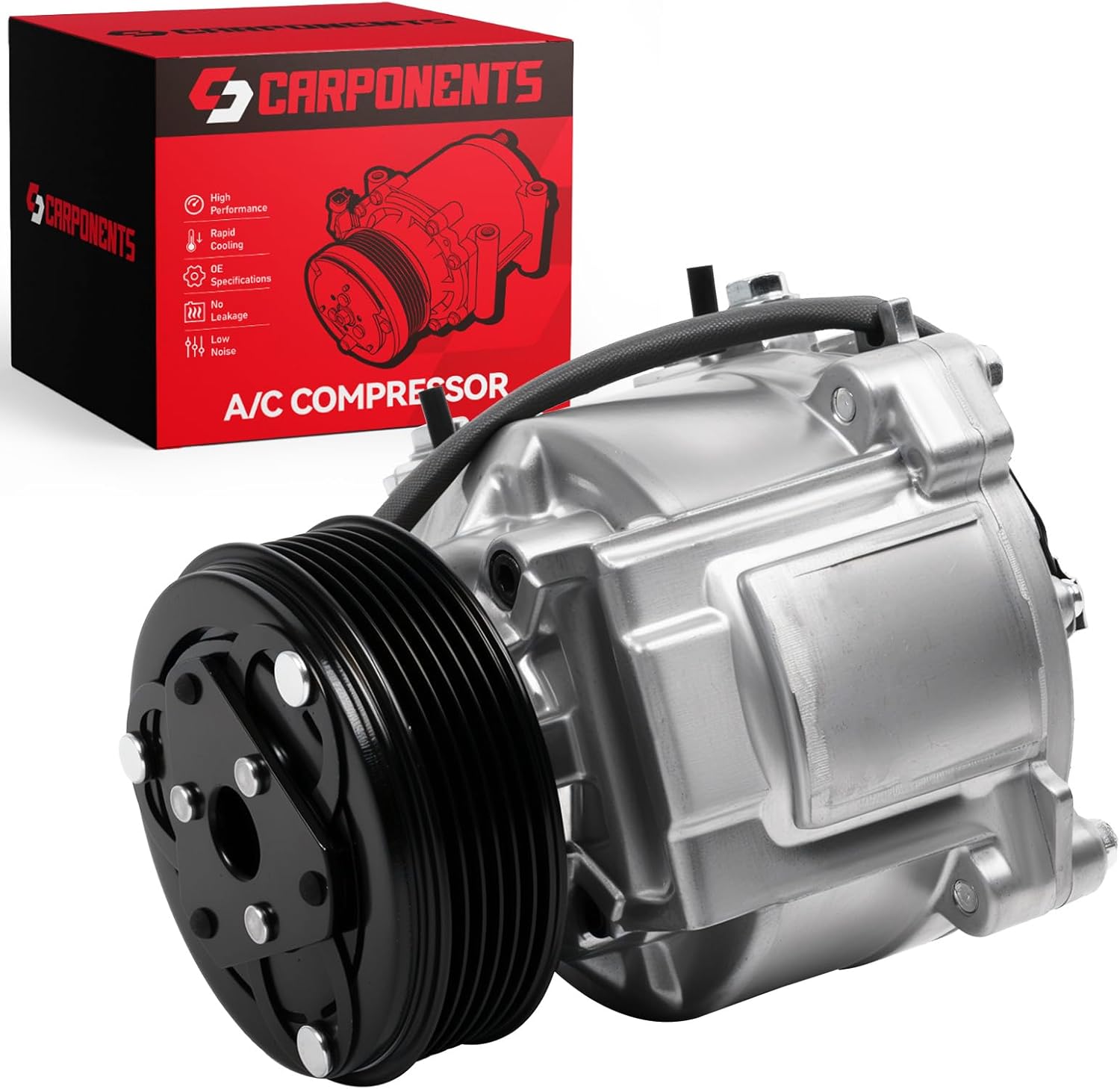 A/C Compressor with Clutch for Encore 1.4L 2013-2021, Encore GX 1.3L 1.2L 2020-2021, Trax 2013-2021 & Sonic 2013-2020 1.4L, for 97495 98495