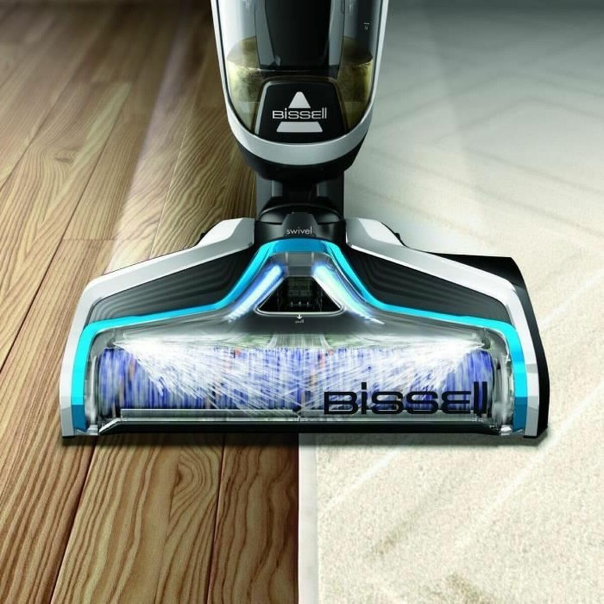 BISSELL Crosswave 2582Q - Aspirapolvere multifunzione a batteria 3 in 1 - Aspirazione/Lavaggio/Asciugatura - Funzione autopulent