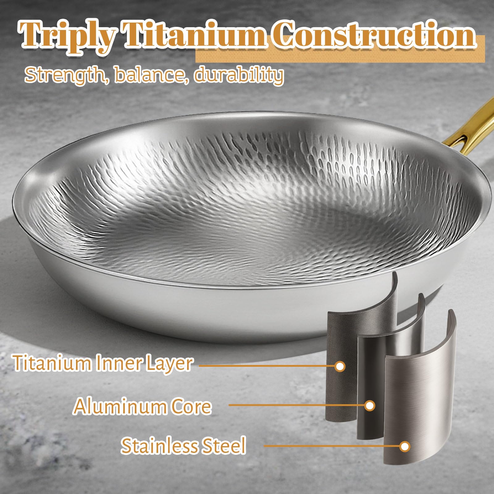 Amazon.com: LemonRoad 2 Pieces Titanium Cookware Set, 11'' and