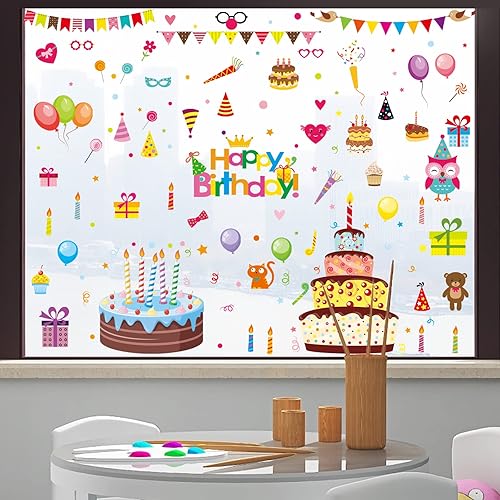 Miniatura 12 de Adhesivos de ventana de Navidad, 9 hojas, calcomanías de ventana de Navidad, 167 calcomanías estáticas para ventanas de vidrio, decoración navideña