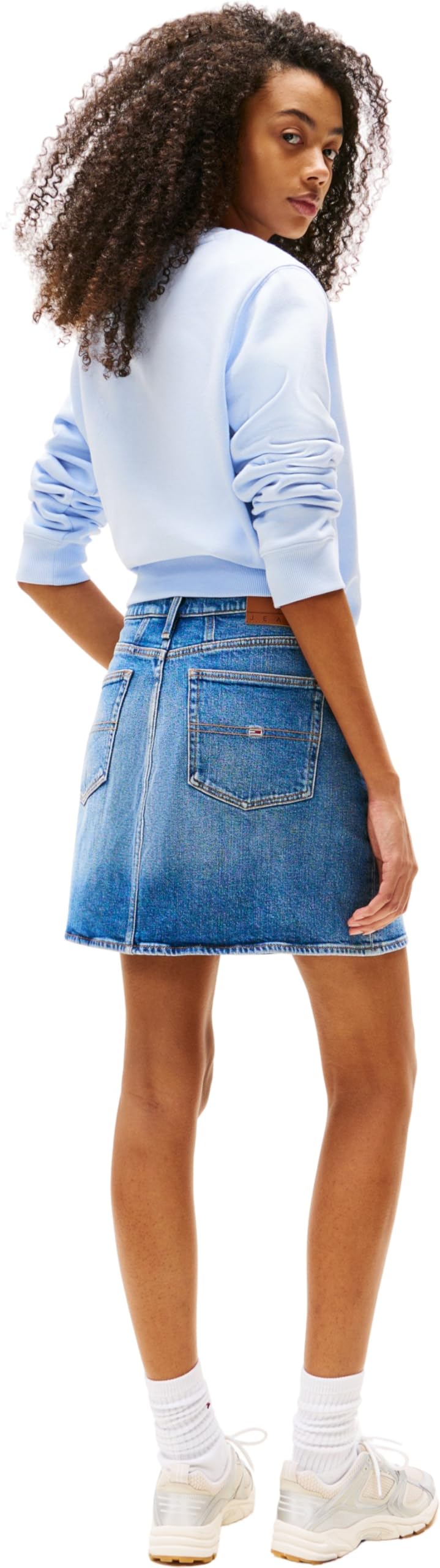 Tommy Jeans Damen Mom Skirt Bi0134 Dw0dw20136 Gerader Rock