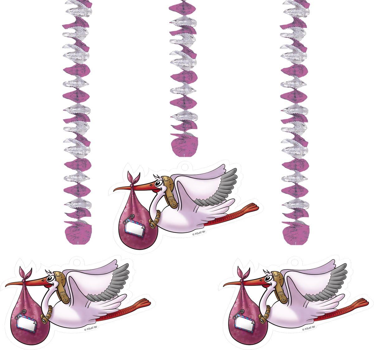 Folat 09266 Hangers Birth Girl - 5 Pieces, Pink