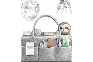 PUTSKA Baby Diaper Caddy Organizer: The Perfect Baby Basket Gift for Nursery Decor