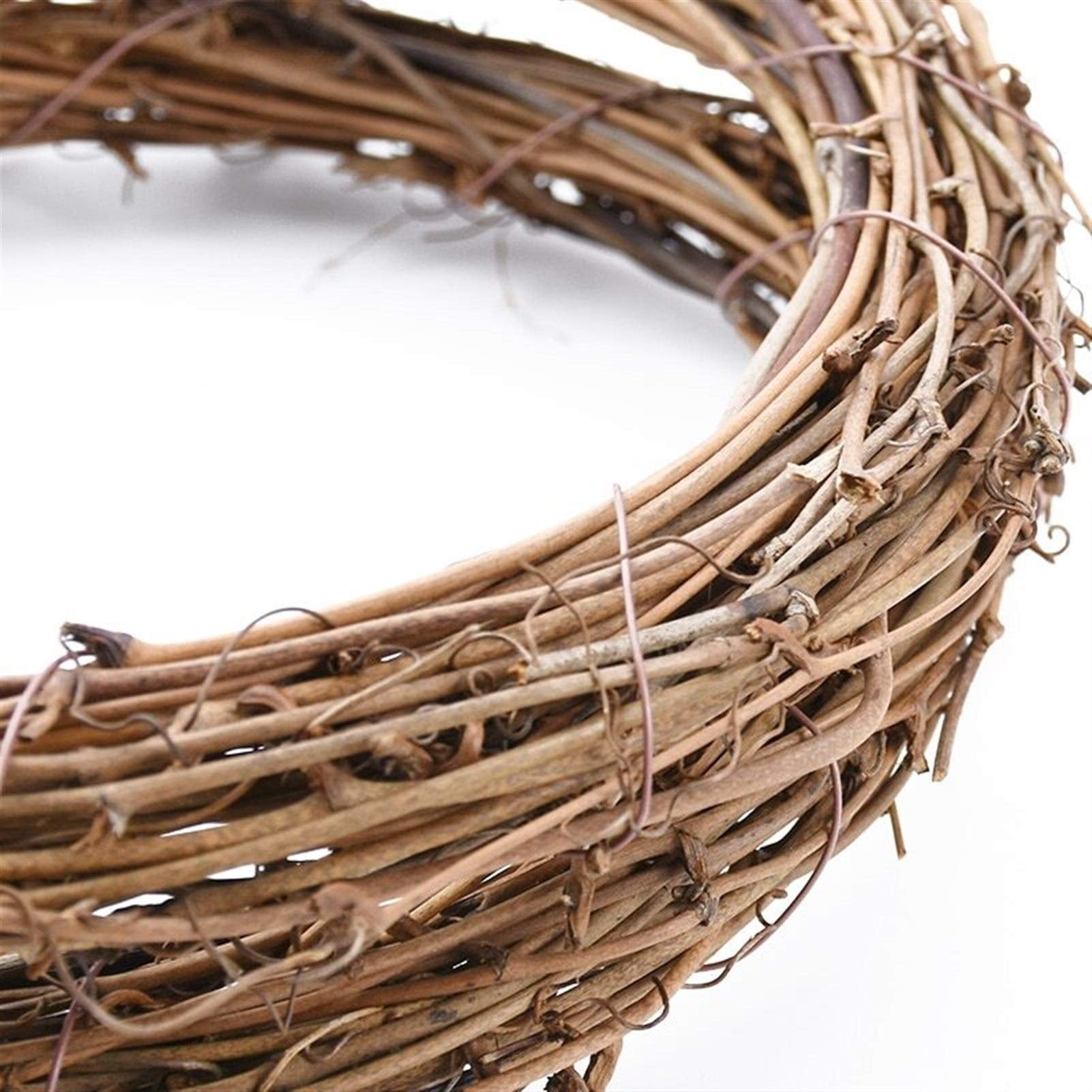 Wieniec bożonarodzeniowy 10 cm/15 cm/20 cm pierścionek rattanowy tanie sztuczne kwiaty girlanda suszony kwiat ramka do dekoracji bożonarodzeniowych w domu DIY wianki kwiatowe, wieniec bożonarodzeniowy