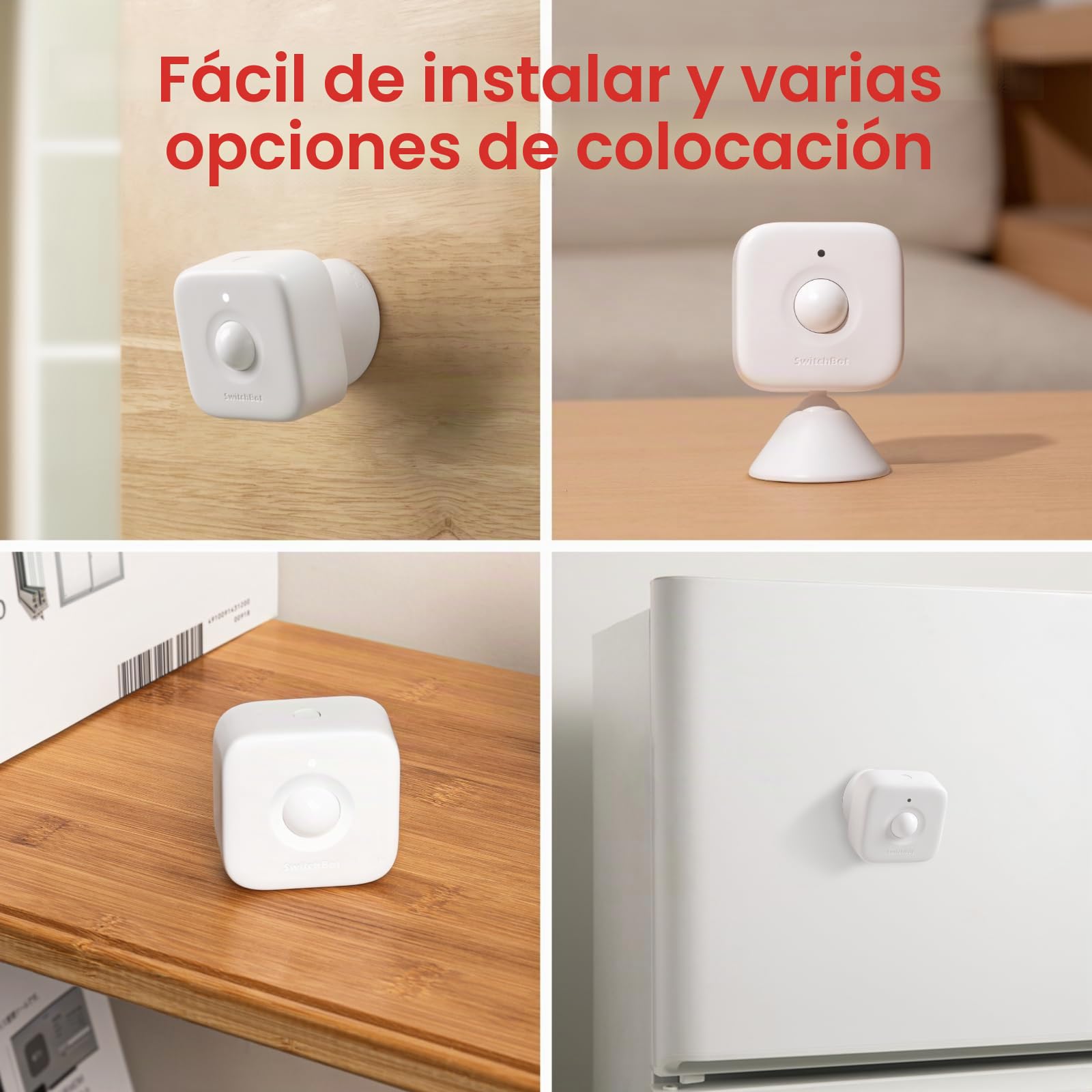 SwitchBot Sensor de Movimiento Inteligente, Sistema de Seguridad inalámbrico para el hogar, Alerta de Detector de Movimiento con Sensor infrarrojo pasivo, añade SwitchBot Hub Compatible con Alexa