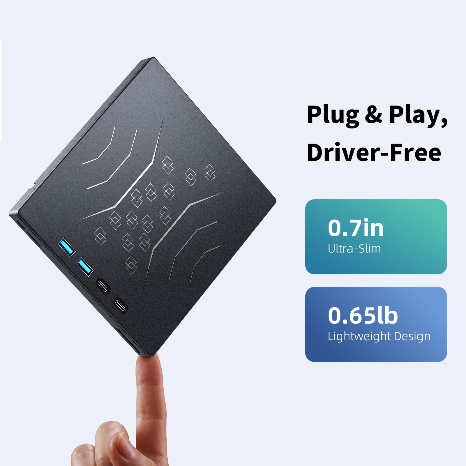 Wbacon External Blu-Ray Drive - Burn Blu-rays! -4
