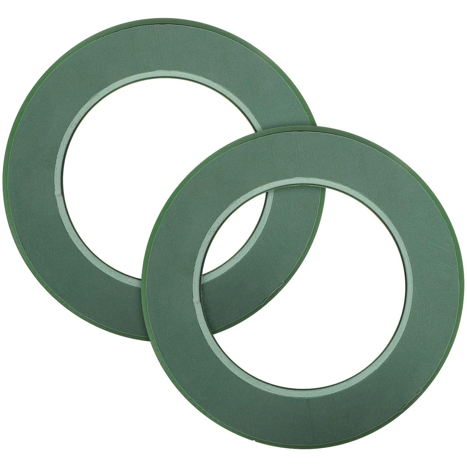 GCYEIDMA 2Pcs Green Wet Floral Foam Ring