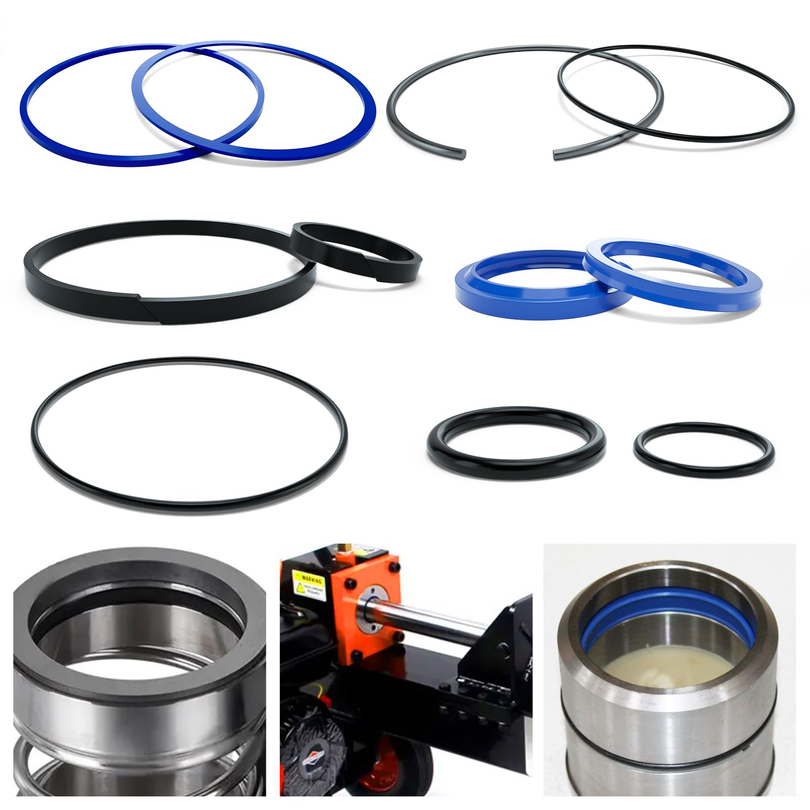 Aztec Hydraulics Replacement - Compatible with Seal Kit for Cascade 553497 - Hydraulic Cylinder - Sideshift