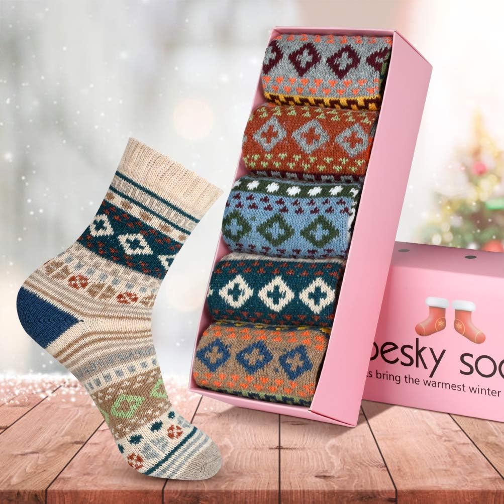besky Warm Socks for Women Cozy Fuzzy Winter Socks - Image 2