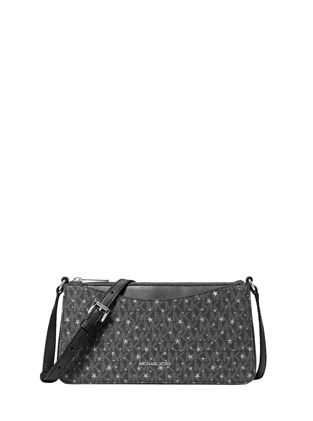 Michael Kors Arden Medium Printed Signature Logo Crossbody Bag Black
