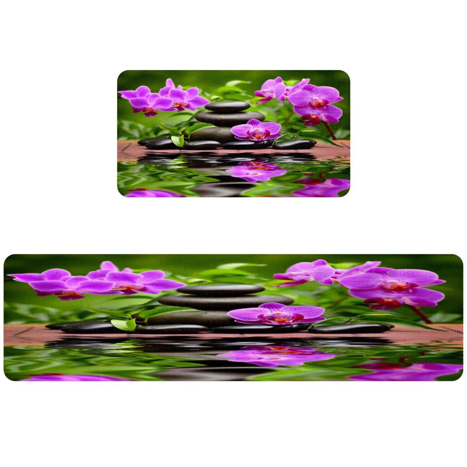 Tapis de cuisine lot de 2 antidérapant pour éviter les glissades et taches
