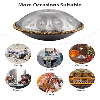 Hand pan ハンドパン　Dm Amazon.com: Handpan-Premium 432HZ 22 Inches 10 Notes D Minor