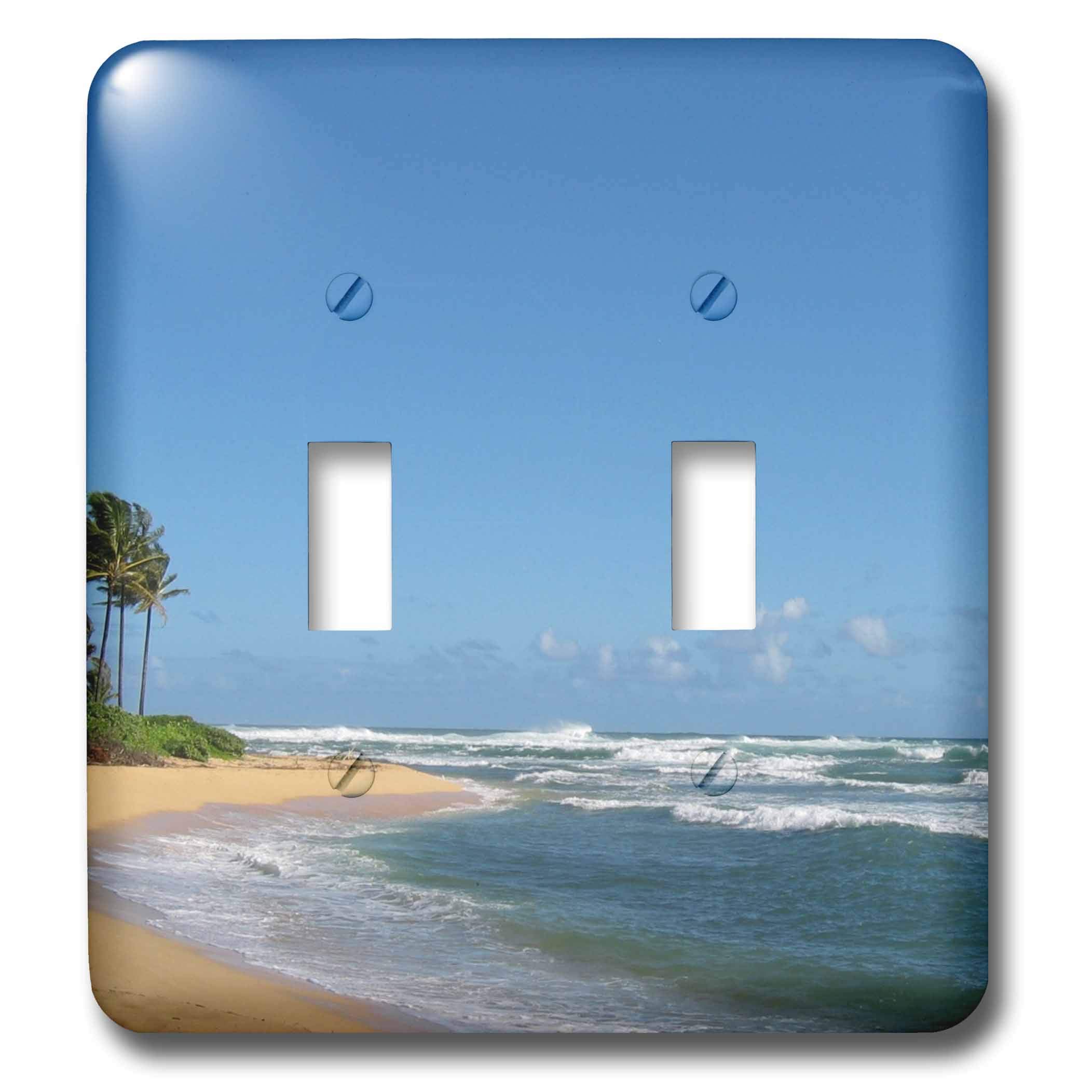Interrupteur double robuste 3dRose lsp_23631_2 motif Hawaii lavable et durable